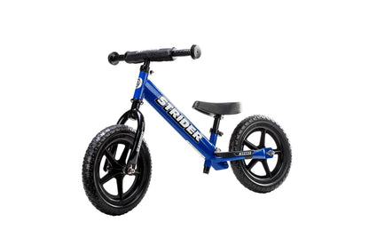 Strider 12” Sport Bike - No Pedal Balance Bicycle for Kids 18 Months to 5 Years - Includes Safety Pad, Padded Seat, Mini Grips & Flat-Free Tires - Tool-Free Assembly & Adjustments