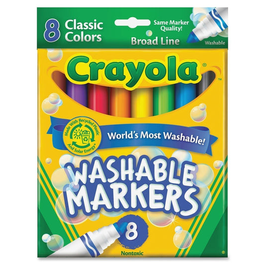 8 ct. Crayola Broad Line Washable Markers