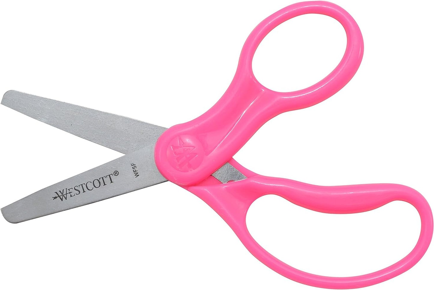 Westcott 13168 Right- and Left-Handed Scissors, Kids' Scissors, Ages 4-8, 5-Inch Blunt Tip, Assorted, 2 Pack