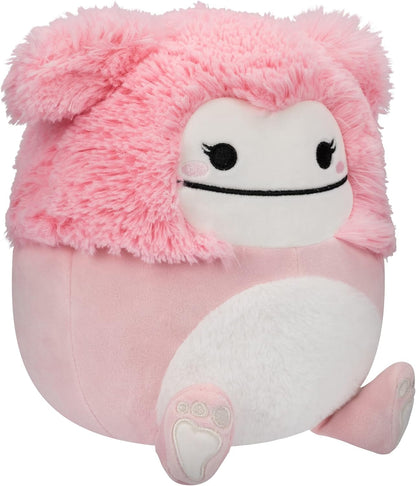 Squishmallows 8-Inch Brina Pink Bigfoot with Fuzzy Belly - Little Ultrasoft Official Kelly Toy Plush