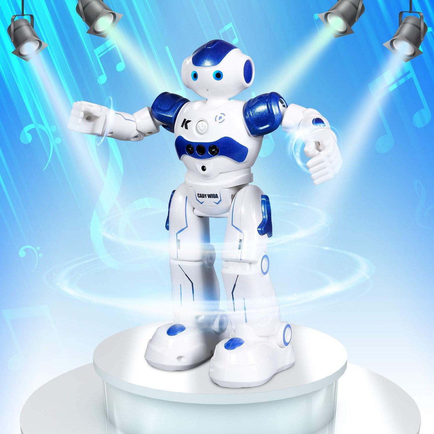 SGILE RC Robot Toy, Gesture Sensing Remote Control Robot for Kids Age 3 4 5 6 7 8 12 Year Old Boys Girls Birthday Gift Present, Blue