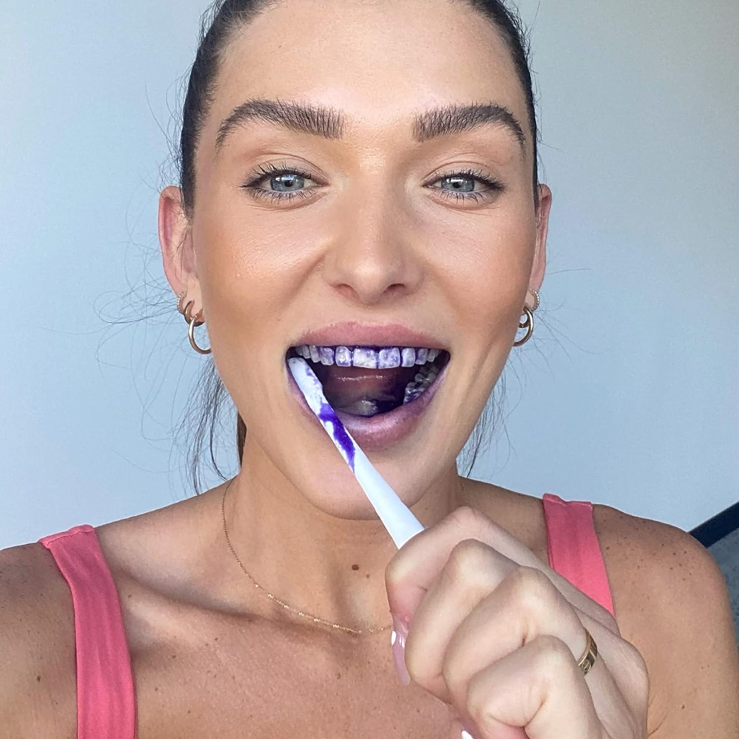Hismile v34 Colour Corrector, Tooth Stain Removal, Teeth Whitening Booster, Purple Toothpaste, Colour Correcting, Hismile V34