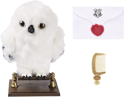 Wizarding World Harry Potter, Enchanting Hedwig Interactive Owl with Over 15 Sounds and Movements and Hogwarts Envelope, Christmas Gifts for Kids