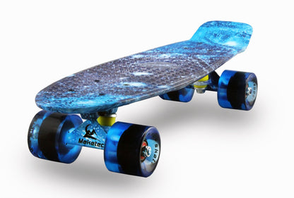 Skateboards Complete 22 Inch Mini Cruiser Retro Skateboard for Kids Boys Youths Beginners