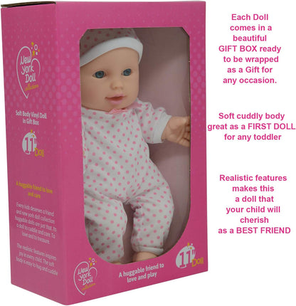 11 inch Soft Body Doll in Gift Box - Award Winner & Toy 11" Baby Doll (Caucasian)