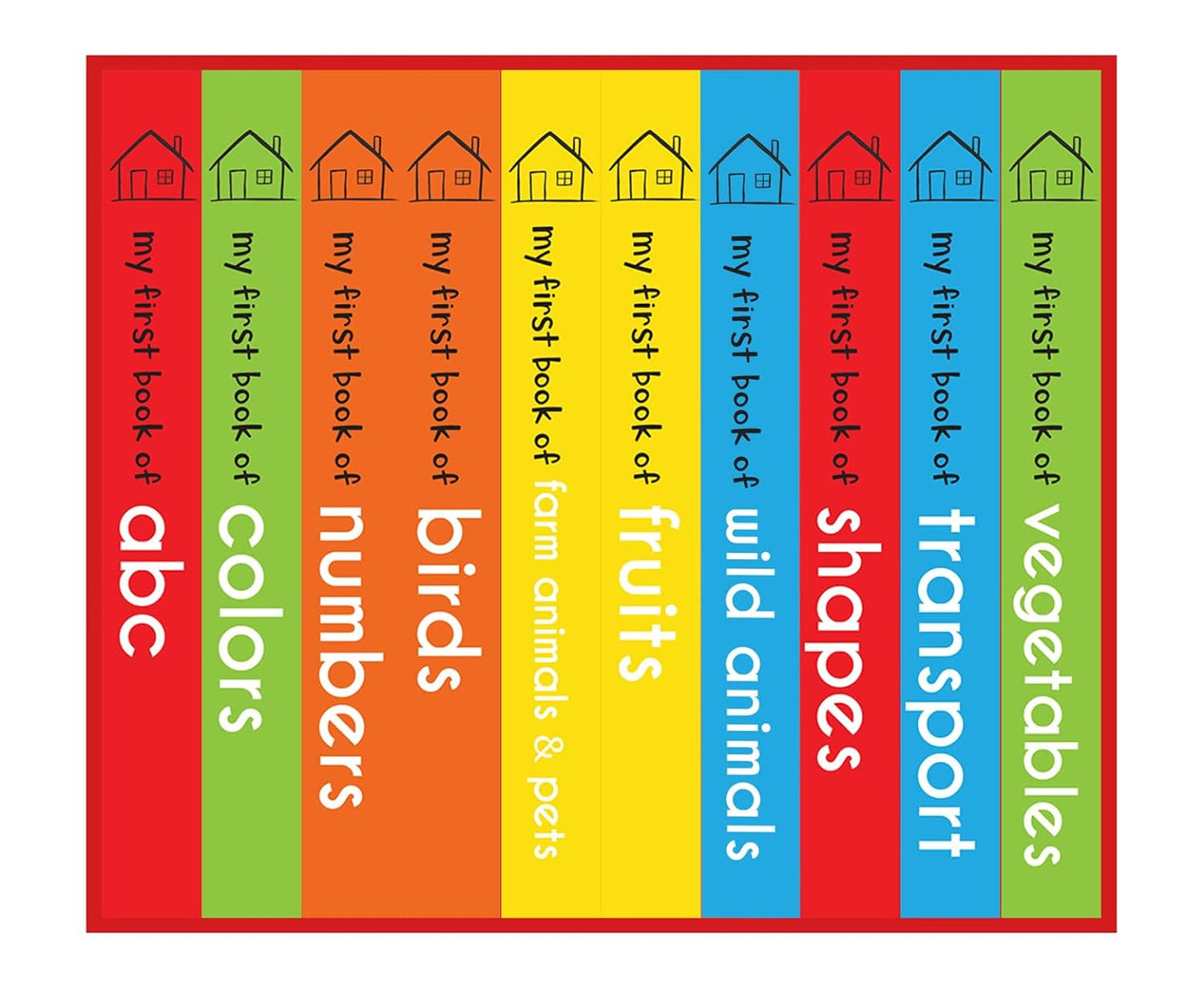 My First Library: Boxset of 10 Board Books for Kids