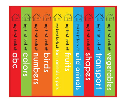 My First Library: Boxset of 10 Board Books for Kids