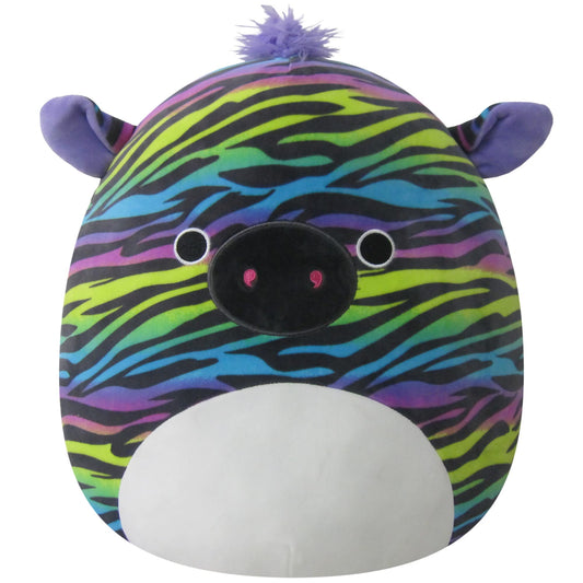 Squishmallows Original 14-Inch Safiyah Rainbow Zebra - Large Ultrasoft Official Jazwares Plush