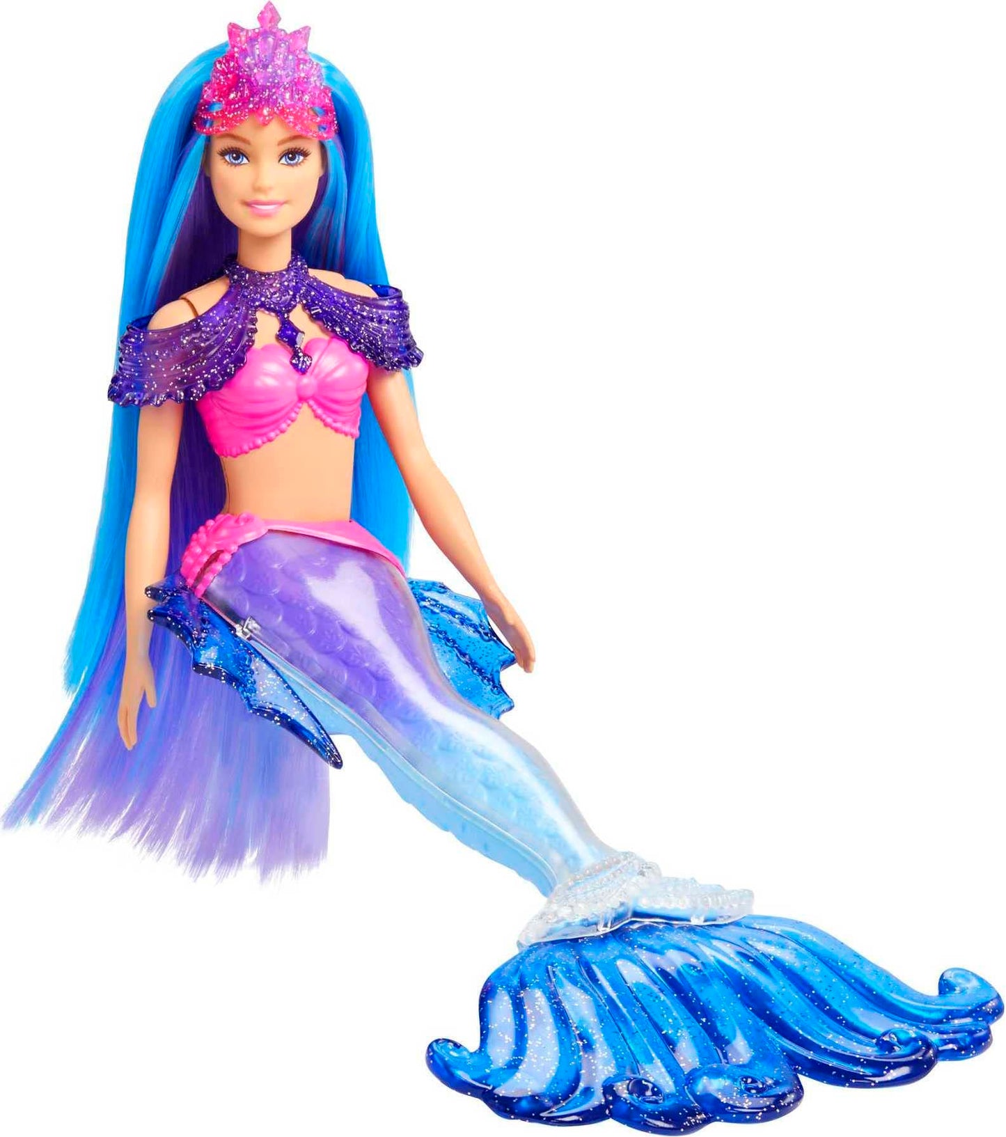 Barbie Mermaid Power Doll & Accessories Set with Mermaid Fashion Doll, Seahorse Pet, Interchangeable Fins & 5+ Storytelling Pieces