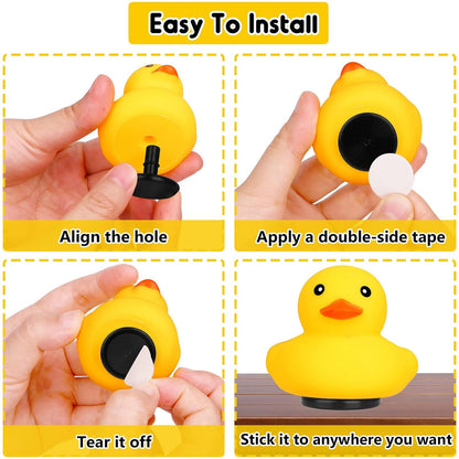 10Pcs Duck Plug - Rubber Duck Mount,Flock Locker Rubber Duck Holder for Jeep Dash and Fixed Display（Excluding Rubber Duck） (10Pcs)