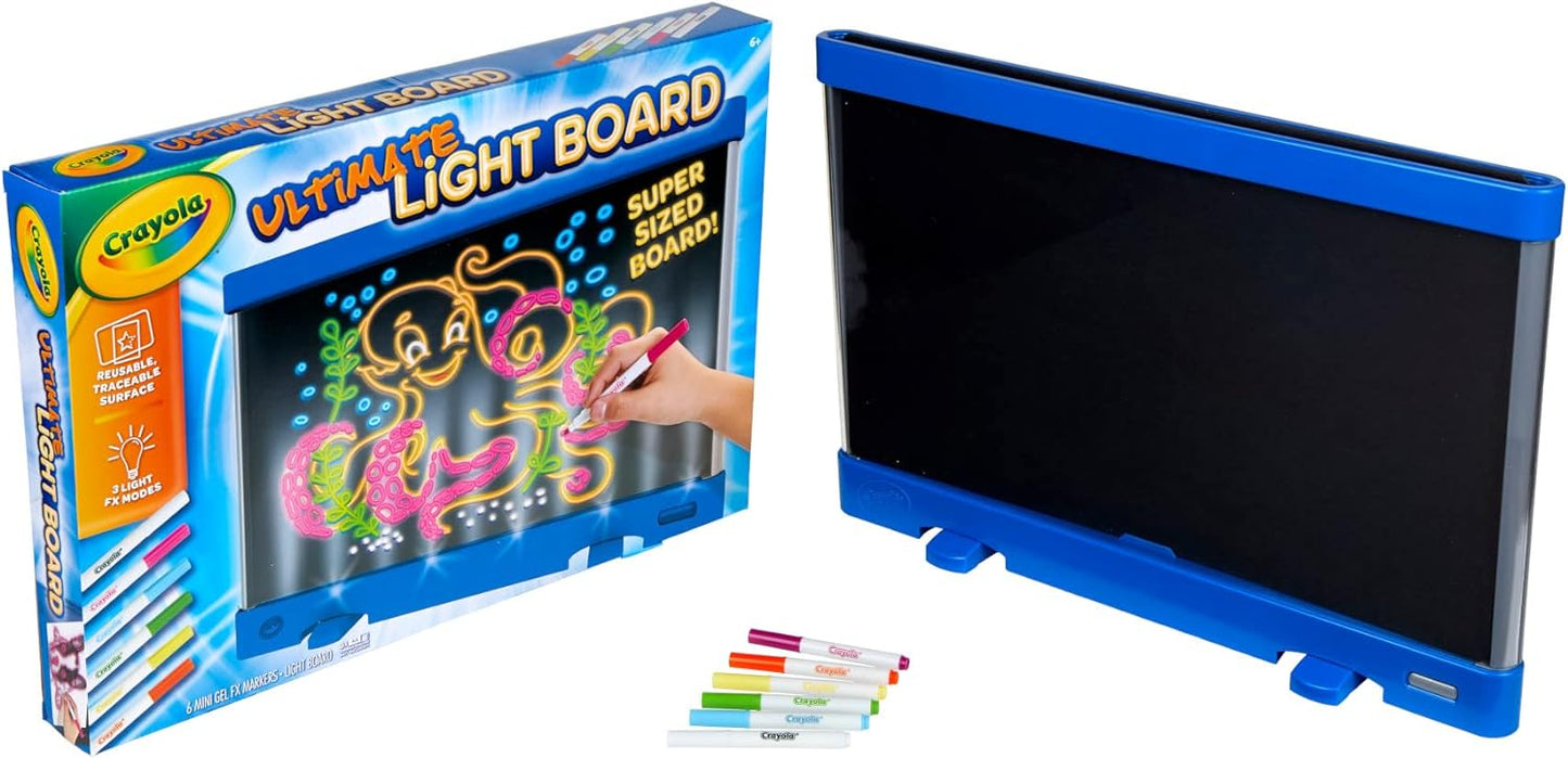 Crayola Ultimate Light Board - Blue, Drawing Tablet & Tracing Pad, Kids Toys, Holiday Gifts For Boys & Girls, Ages 6+ [Amazon Exclusive]