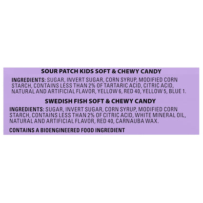 Sour Patch Kids, Sour Patch Kids Big Kids, Swedish Fish and Swedish Fish Mini Soft & Chewy Easter Candy Variety Pack, 140 Snack Packs