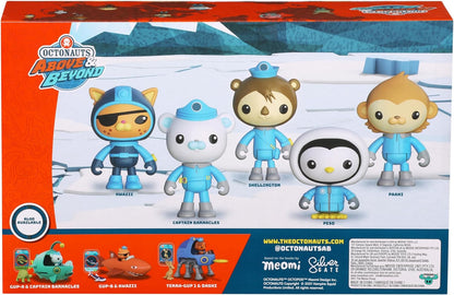 Octonauts Above & Beyond, Toy Figure 5 Pack. Exclusive Arctic Theme, Includes Captain Barnacles, Kwazii, Paani, Shellington and Peso | Amazon Exclusive