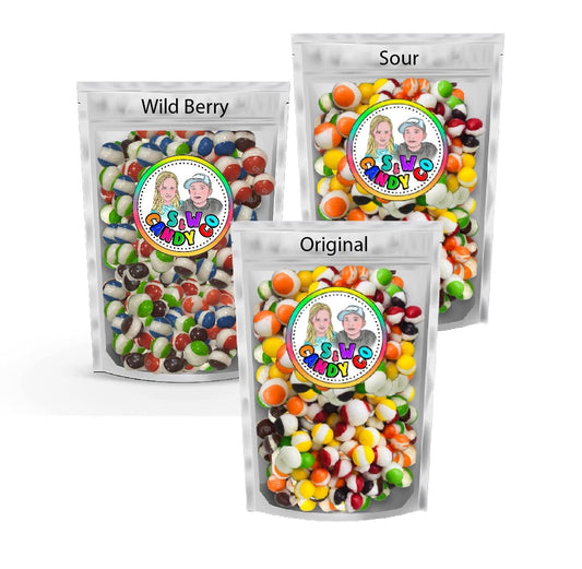 S&W Candy Co. Freeze Dried Freetles Sample Pack | Freeze Dried Candy | 2oz x 3 Bags | Unique Exotic Candy | Freetles | PROUDLY MADE IN THE USA | Unique Easter Candy & Fun Gift