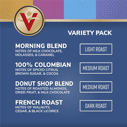 Victor Allen's Coffee Variety Pack, Light-Dark Roasts, 42 Count, Single Serve Coffee Pods for Keurig K-Cup Brewers