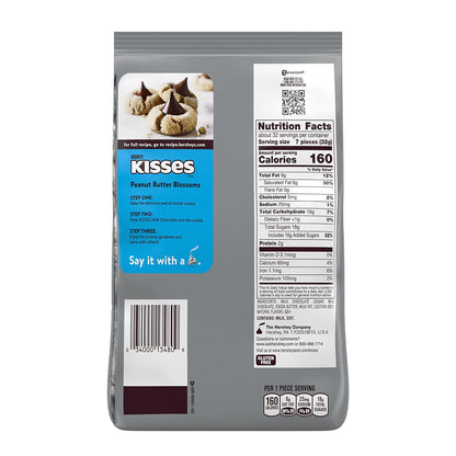 HERSHEY'S KISSES Milk Chocolate, Christmas Candy Party Pack, 35.8 oz