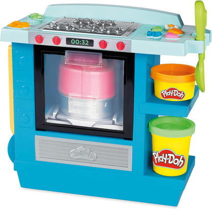 Play-Doh Kitchen Creations Rising Cake Oven Kitchen Playset, Play Kitchen Appliances, Preschool Toys, Kitchen Toys for 3 Year Old Girls and Boys and Up