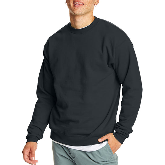 Hanes Men's Ecosmart Fleece Sweatshirt, Cotton-blend Pullover, Crewneck Sweatshirt for Men (1 Or 2 Pack)