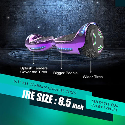 Hoverboard Certified HS2.01 Bluetooth Flash Wheel with LED Light Self Balancing Wheel Electric Scooter