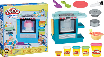 Play-Doh Kitchen Creations Rising Cake Oven Kitchen Playset, Play Kitchen Appliances, Preschool Toys, Kitchen Toys for 3 Year Old Girls and Boys and Up