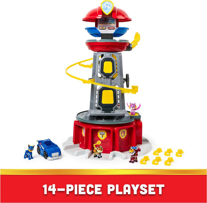 Paw Patrol, Mighty Lookout Tower with 4 Exclusive Bonus Action Figures, Toy Car, Lights and Sounds (Amazon Exclusive), Kids Toys for Ages 3 and up