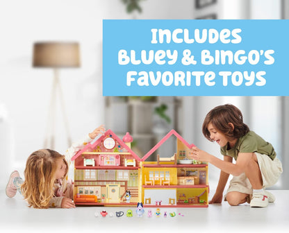 Bluey Ultimate Lights & Sounds Playhouse & Toy Box, 2.5-3 inch Figures - Amazon Exclusive