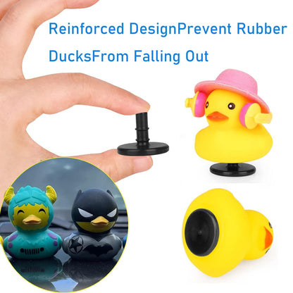 10Pcs Duck Plug - Rubber Duck Mount,Flock Locker Rubber Duck Holder for Jeep Dash and Fixed Display（Excluding Rubber Duck） (10Pcs)