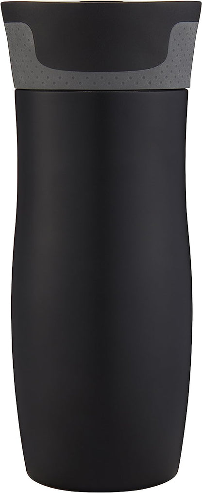 Contigo West Loop Stainless Steel Vacuum-Insulated Travel Mug with Spill-Proof Lid, Keeps Drinks Hot up to 5 Hours and Cold up to 12 Hours, 16oz Matte Black