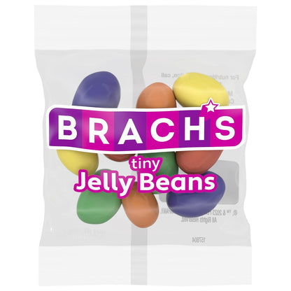 Brach's Tiny Jelly Bird Eggs, Jelly Beans for Easter Basket Stuffers, 18 Individually Wrapped Pouches