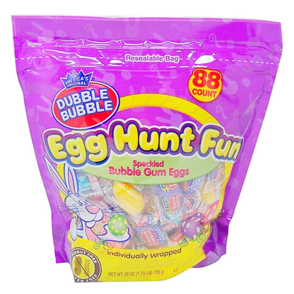 Dubble Bubble Easter Bubble Gum Egg Hunt Fun Bulk Easter Candy, 28 Ounce