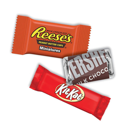 HERSHEY'S, KIT KAT and REESE'S Assorted Milk Chocolate, Easter Candy Variety Bag, 80.39 oz (265 Pieces)