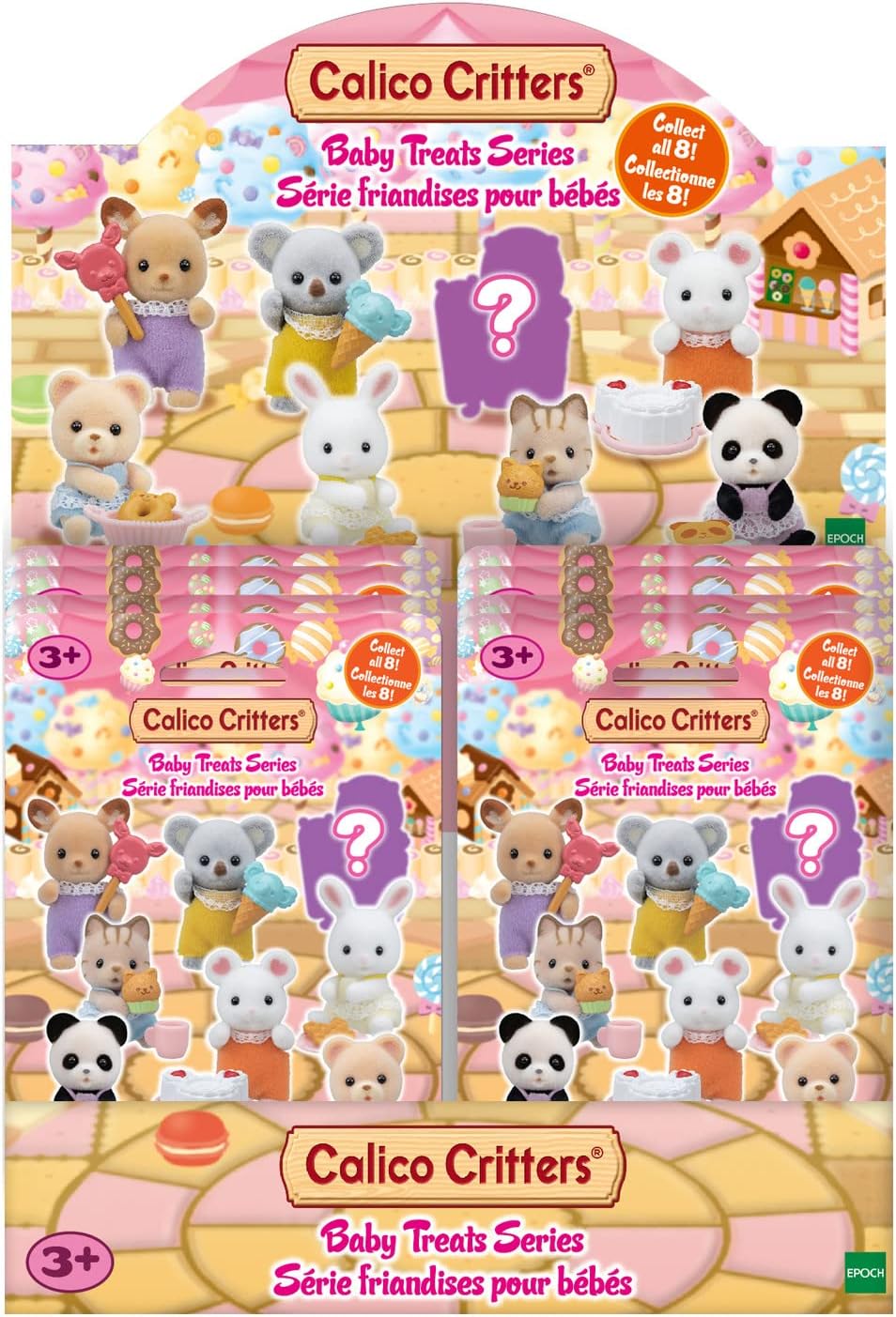 Calico Critters Baby Treats Series Blind Bags, Surprise Set Including Doll Figure and Accessory