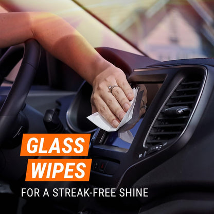 Armor All Car Wipes Multi-Pack by Armor All, Cleans Vehicle Interior and Exterior, Includes All Protectant Wipes, Armor All Glass and Armor All Cleaning Wipes, 3-Pack, 30 Wipes Each