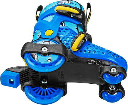 Fun Roll Beginner Roller Skates by Roller Derby, Adjustable Sizing, Skates for Kids, Boys, Girls