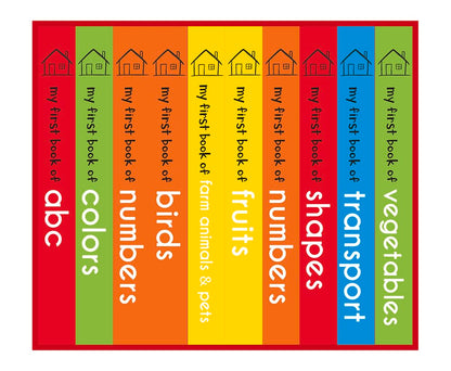 My First Library: Boxset of 10 Board Books for Kids