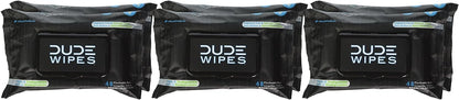 DUDE Wipes - Flushable Wipes Stocking Stuffers - 1 Pack, 48 Wipes - Unscented Extra-Large Adult Wet Wipes - Vitamin-E & Aloe for at-Home Use - Septic and Sewer Safe