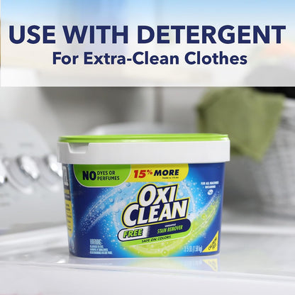 OxiClean Free Versatile Stain Remover Powder, 3 lb