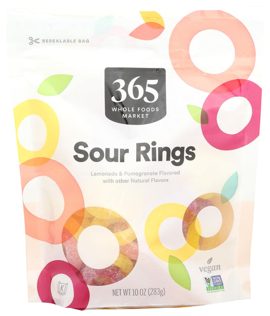 365 by Whole Foods Market, Sour Lemonade Rings, 10 Ounce