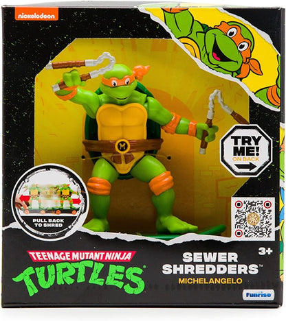 Teenage Mutant Ninja Turtles 5" Sewer Shredders, Michelangelo, Classic Edition, Ages 3+