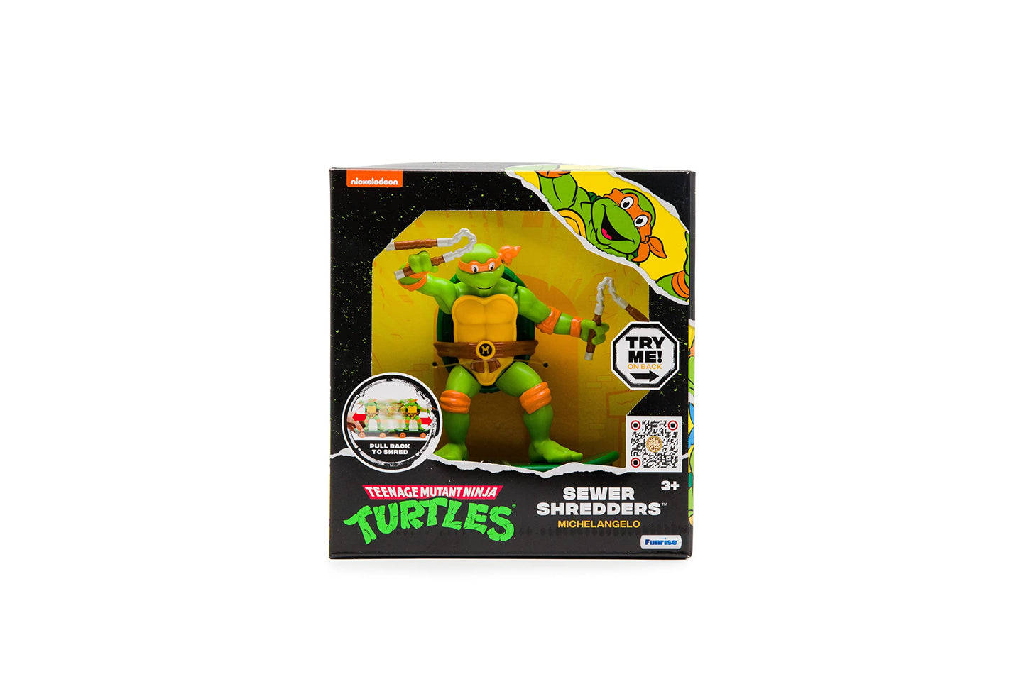 Teenage Mutant Ninja Turtles 5" Sewer Shredders, Michelangelo, Classic Edition, Ages 3+