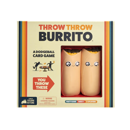 Throw Throw Burrito by Exploding Kittens - A Dodgeball Card Game - Family-Friendly Party Games - for Adults, Teens & Kids - 2-6 Players