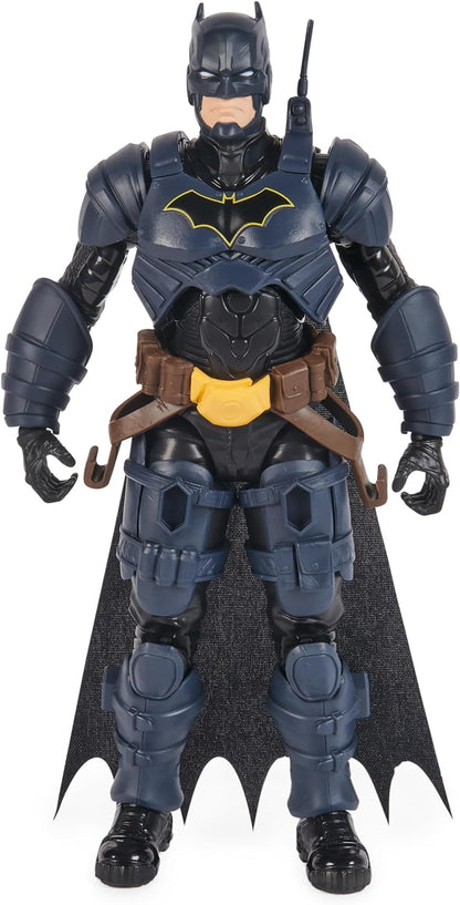 DC Comics, Batman Adventures, Batman Action Figure with 16 Armor Accessories, 17 Points of Articulation, 12-inch, Super Hero Kids Toy for Boys & Girls