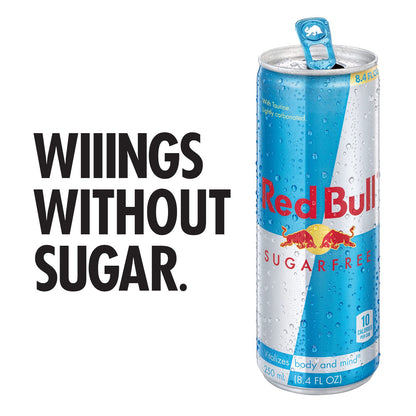 Red Bull Sugar Free Energy Drink, 8.4 Fl Oz, 24 Cans (6 Packs of 4)