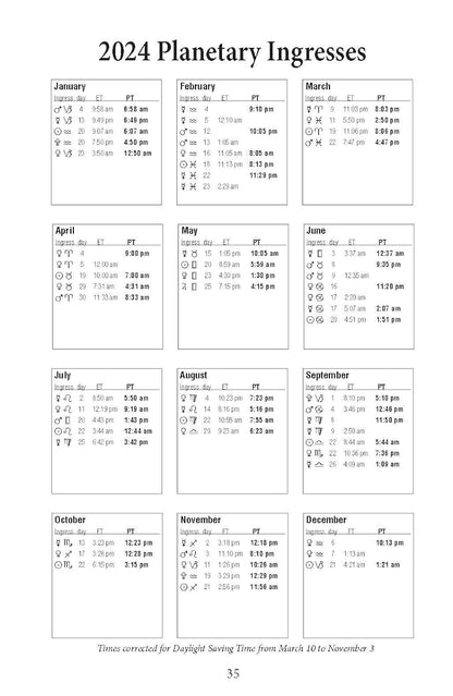 Llewellyn's 2024 Daily Planetary Guide: Complete Astrology At-A-Glance (Llewellyn's Daily Planetary Guides)