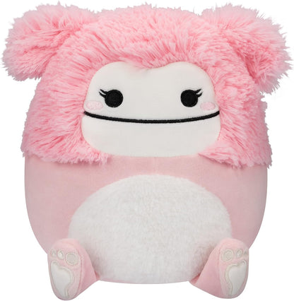 Squishmallows 8-Inch Brina Pink Bigfoot with Fuzzy Belly - Little Ultrasoft Official Kelly Toy Plush