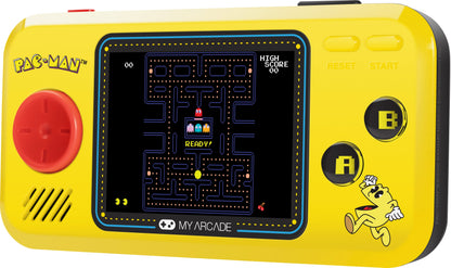 My Arcade Pocket Player Handheld Game Console: 3 Built In Games, Pac-Man, Pac-Panic, Pac-Mania, Collectible, Full Color Display, Speaker, Volume Controls, Headphone Jack, Battery or Micro USB Powered