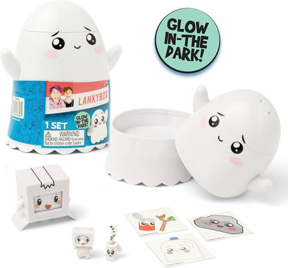 LankyBox Ghosty Glow Mystery Box Ghosty Mystery Box with 7 Exciting Toys to Discover Inside, Officially Licensed Merch