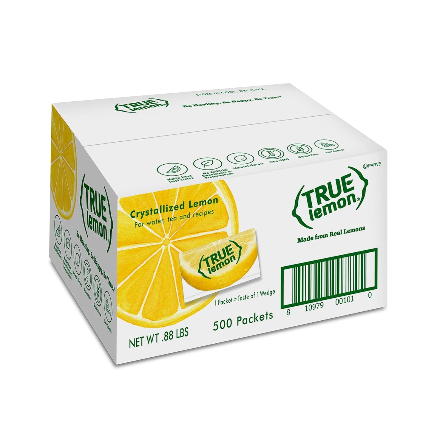 TRUE LEMON Water Enhancer, Bulk Pack, 0 Calorie Drink Mix Packets, Sugar Free, Flavoring, Made with Real Lemons, 500 count (Pack of 1)