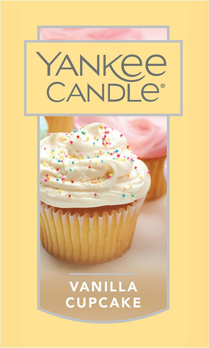 Yankee Candle Vanilla Cupcake Scented, Classic 22oz Large Jar Single Wick Candle, Over 110 Hours of Burn Time