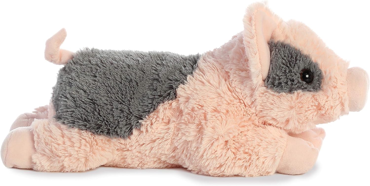 Aurora® Adorable Flopsie™ Tidbit Mini Pig™ Stuffed Animal - Playful Ease - Timeless Companions - Pink 12 Inches